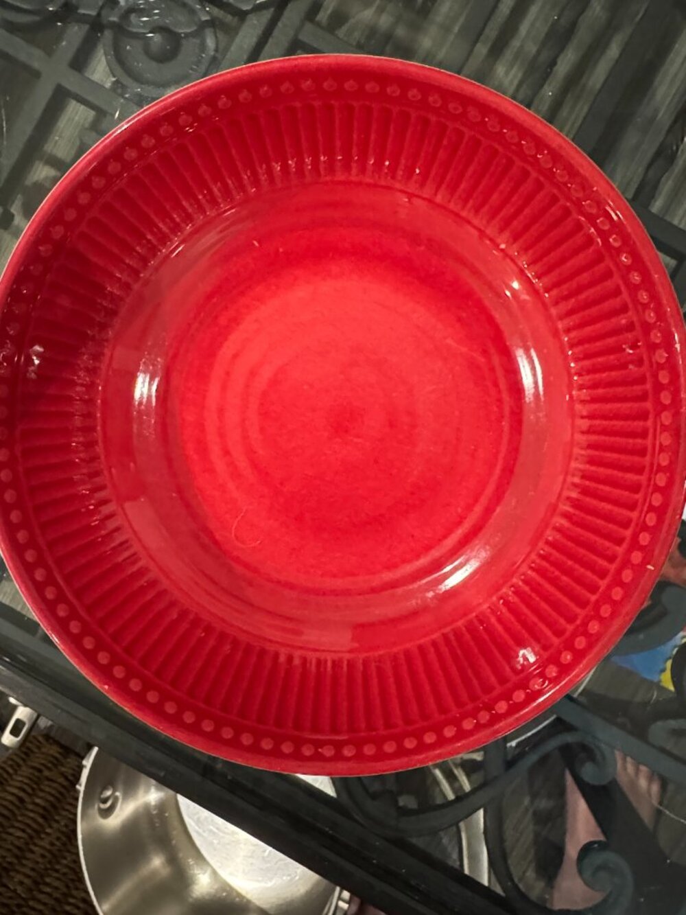 Williams Sonoma Red Melamine Serving Bowls, Set of 6, Outdoor / Patio Dining